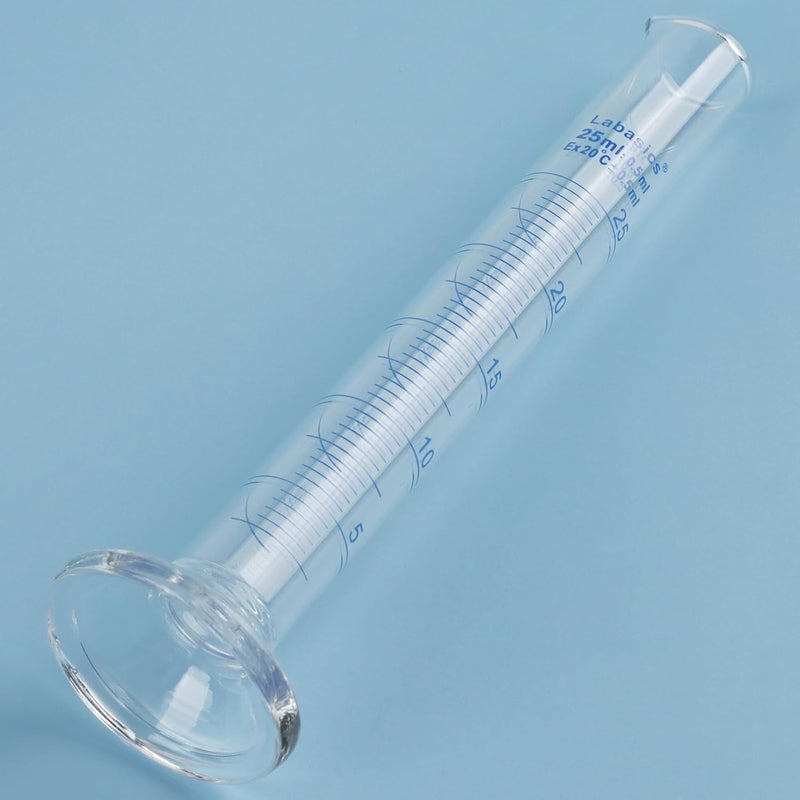 Labasics 4-Pack Borosilicate Glass 25 ml Heavy Wall Graduated Cylinder Measuring Cylinder - Image 5